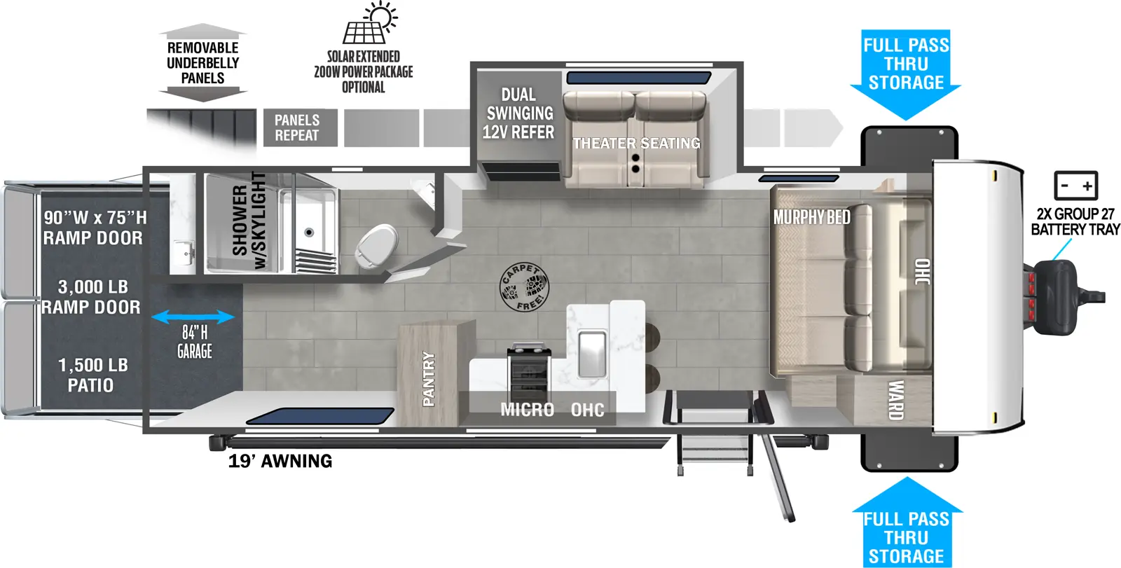 Wildwood Fsx 245VC Floorplan